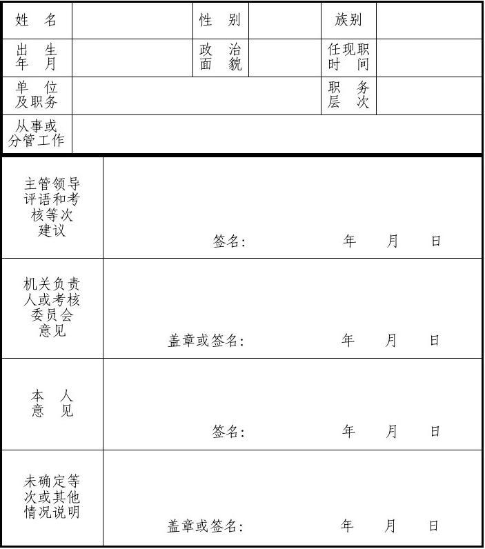 公务员考察表的重要性及其在实际工作中的应用