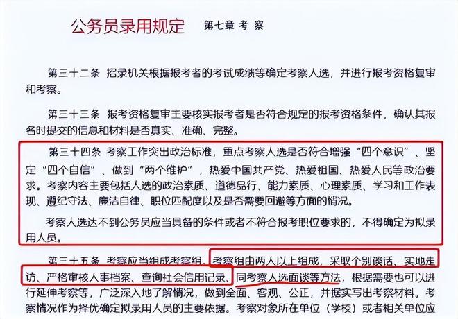 公务员录用政审规定，确保队伍素质的关键环节