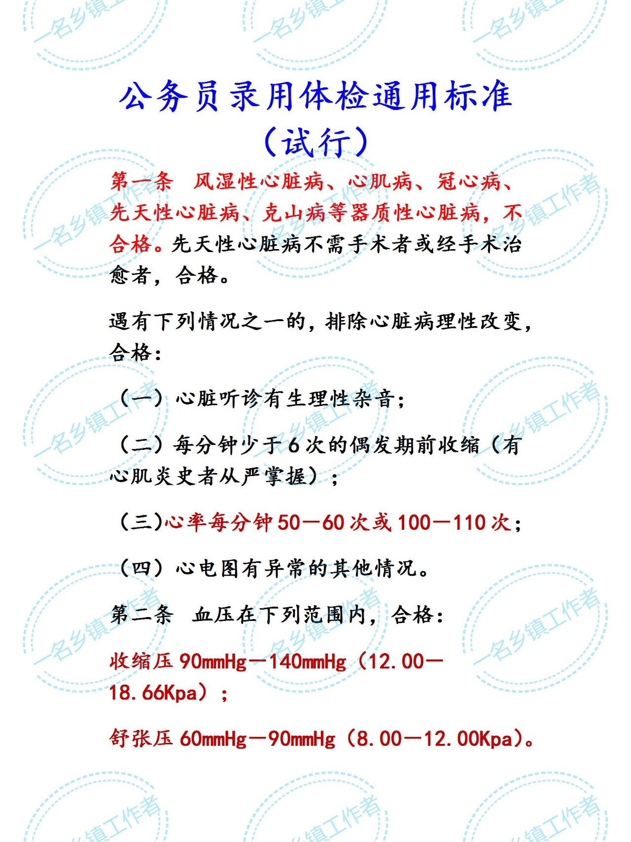 公务员录用体检通用标准及其重要性解析