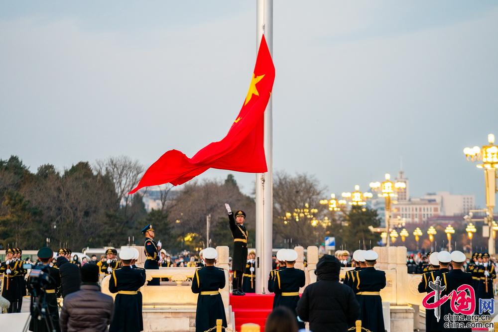 元旦天安门升旗仪式，庄严与荣耀的展现