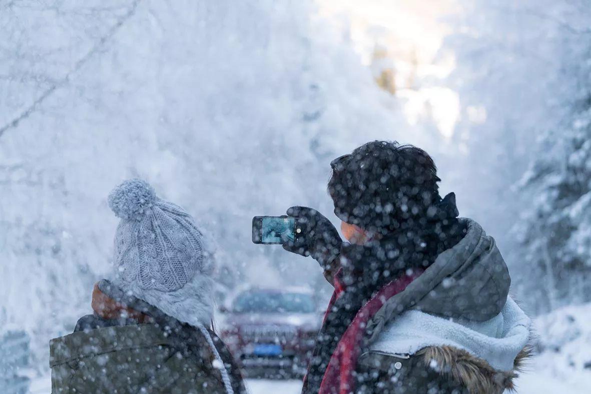 北京雪落纷飞