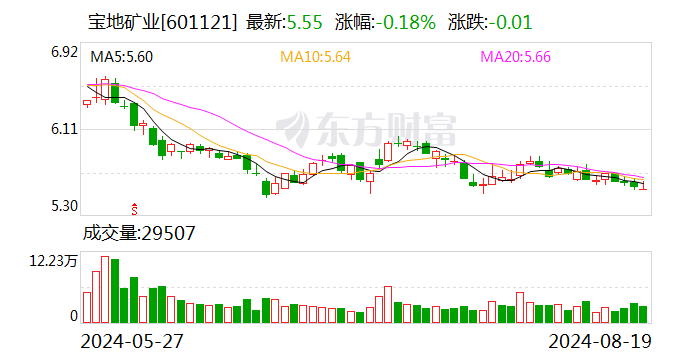 宝地矿业：2024年上半年净利润同比增长53.24%